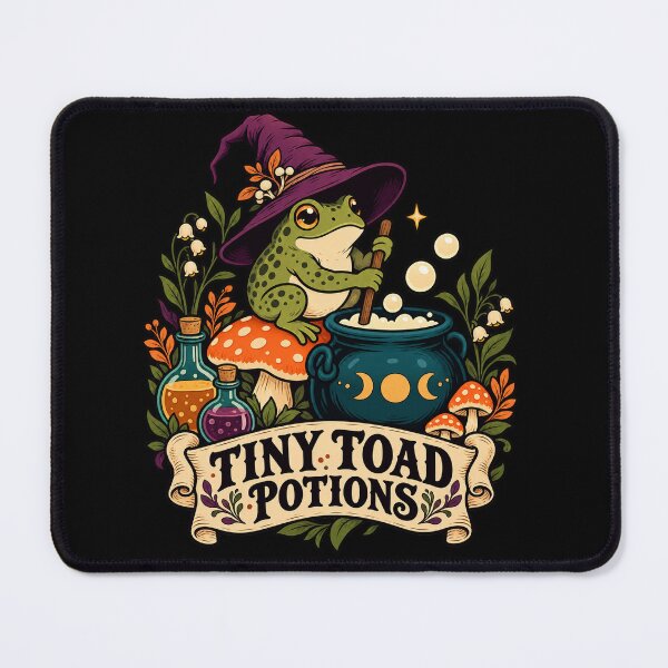 Item preview, Tiny Toad Potions – Mushroom Witch designed and sold by electricpeacock.
