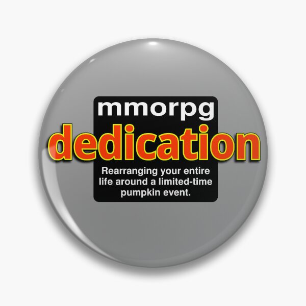 Item preview, mmorpg dedication: Rearranging your entire life around a limited-time pumpkin event. designed and sold by LittleGreyMan2026.