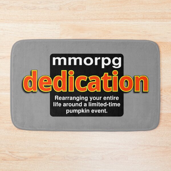 Item preview, mmorpg dedication: Rearranging your entire life around a limited-time pumpkin event. designed and sold by LittleGreyMan2026.