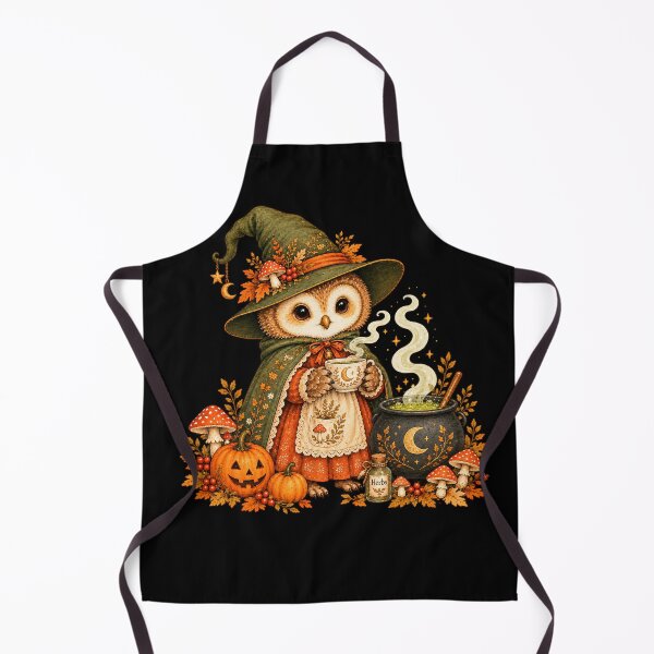 Item preview, Cozy Halloween Owl Witch designed and sold by KMGalleria.