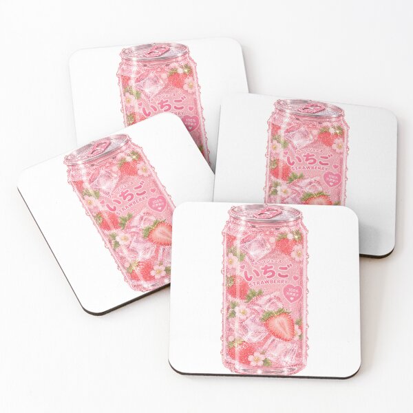 Item preview, Cute Strawberry Juice Pink Fruit Drink Aesthetic designed and sold by Kiralemon.