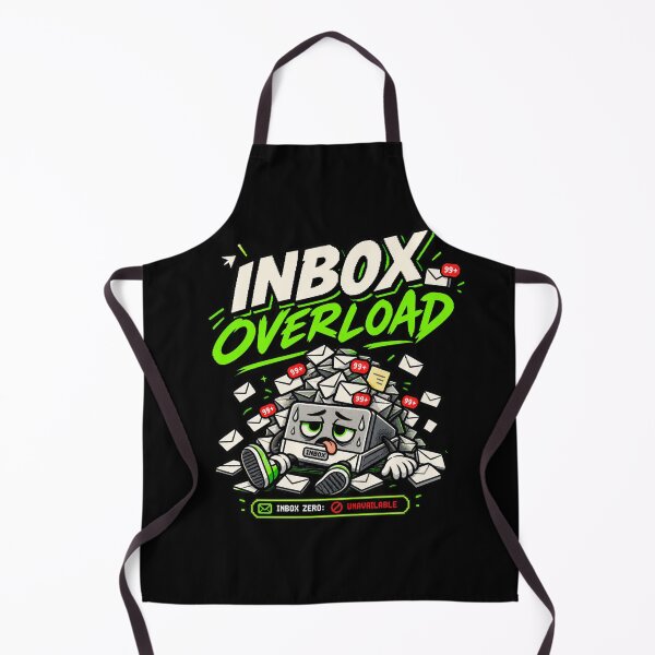 Item preview, Inbox Overload – Retro Pixel Email Humor designed and sold by Mad Factory Designs.