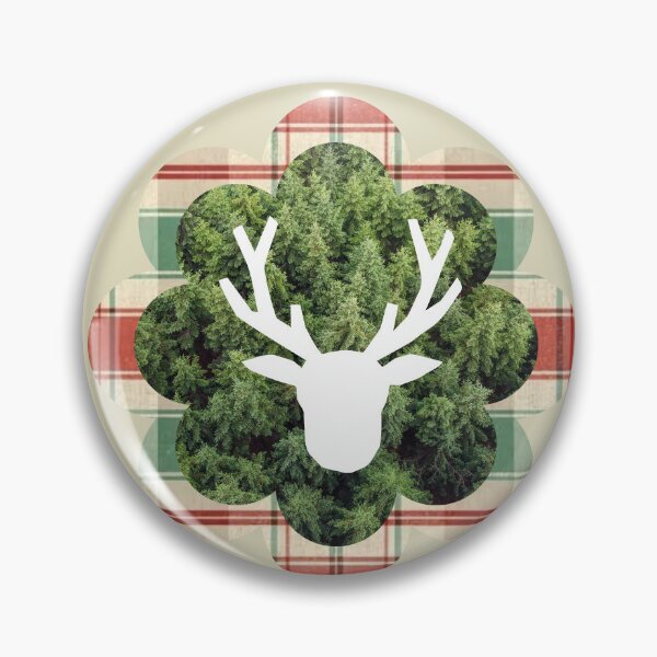 Item preview, Rustic White Reindeer & Christmas Ornaments Ornament Art designed and sold by Liberarteprint.