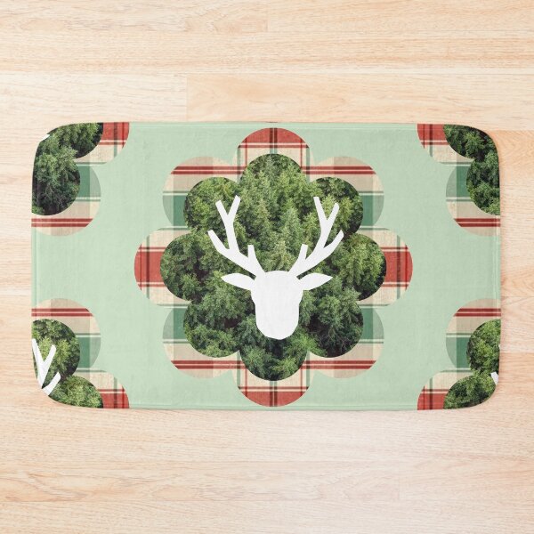 Item preview, Rustic White Reindeer & Christmas Ornaments Ornament Art designed and sold by Liberarteprint.