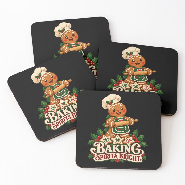 Item preview, Baking Spirits Bright – Gingerbread Baker designed and sold by electricpeacock.