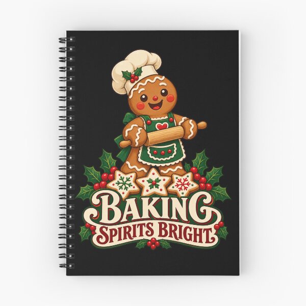 Item preview, Baking Spirits Bright – Gingerbread Baker designed and sold by electricpeacock.