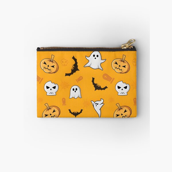 Item preview, Cute Halloween Ghost, Pumpkin, Skull and Bat Seamless Pattern designed and sold by interdesigner.