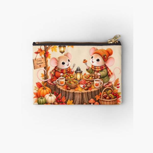 Item preview, Cozy Autumn Mice Feast – Cute Fall Harvest Friends designed and sold by blankTeeShirt.