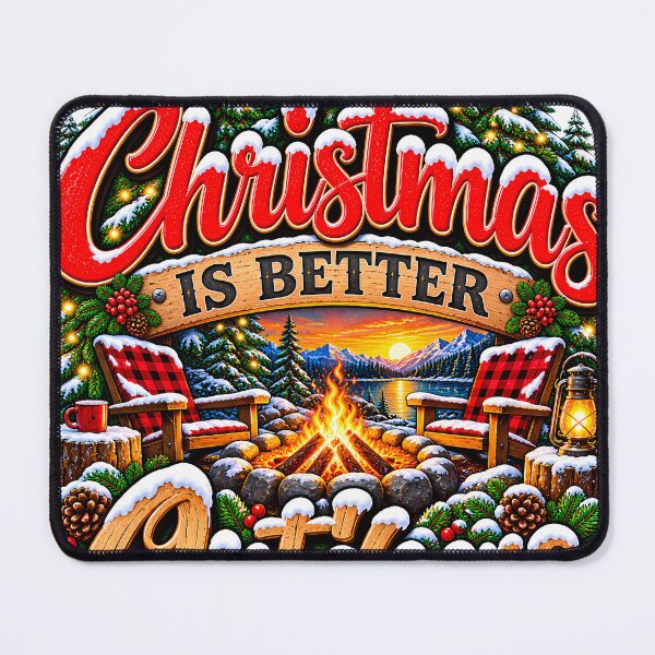Item preview, Christmas Is Better Outdoors Campfire Camping Christmas designed and sold by 198tees.