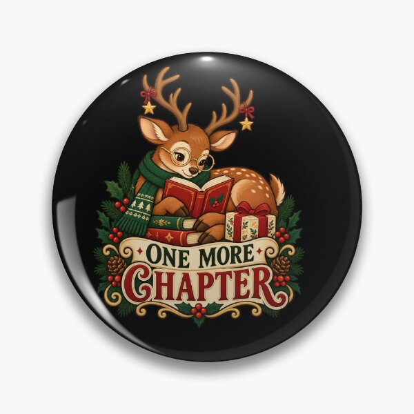 Item preview, One More Chapter – Christmas Reading Reindeer designed and sold by electricpeacock.