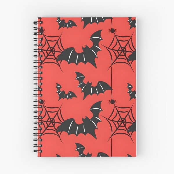 Item preview, Red Halloween Bats, Spiders and Webs Seamless Pattern designed and sold by interdesigner.