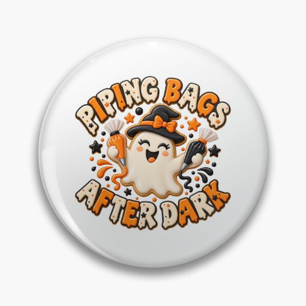 Item preview, Piping Bags After Dark Ghost Cookie Halloween Art designed and sold by UrbanCanvvas.