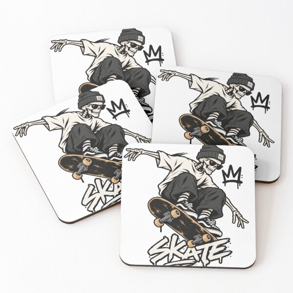 Item preview, Skater Skeleton Y2K Streetwear Urban Graffiti Art designed and sold by Stone-T .