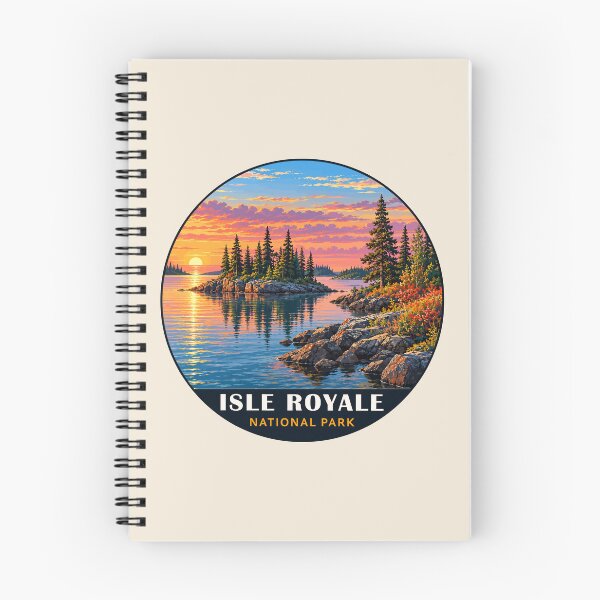 Item preview, Isle Royale National Park Retro Wilderness designed and sold by Gideon Emmerich.