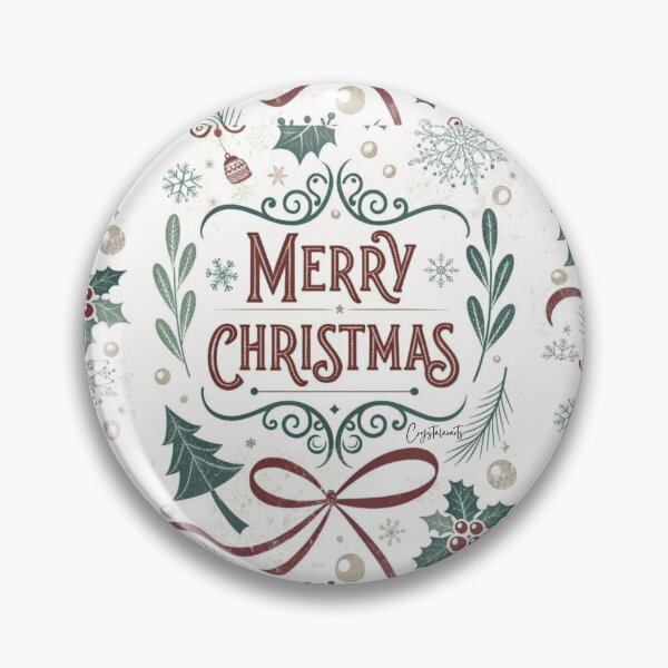 Item preview,  ​Merry Christmas Vintage Elegance Frame Illustration designed and sold by crystalar95.