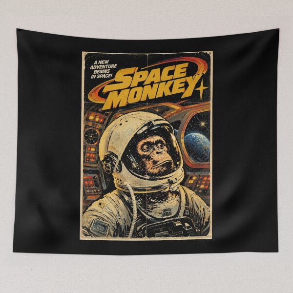 Item preview, space monkey  designed and sold by abby-thorns.