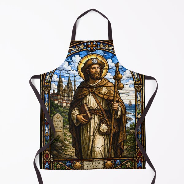 Item preview, Saint James Pilgrim Stained Glass designed and sold by Sybille-Yates.