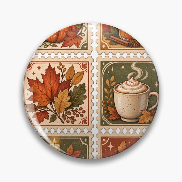 Item preview, Cozy Fall Postage Stamps – Pumpkin Spice and Autumn Leaves designed and sold by pinkaesthetik.