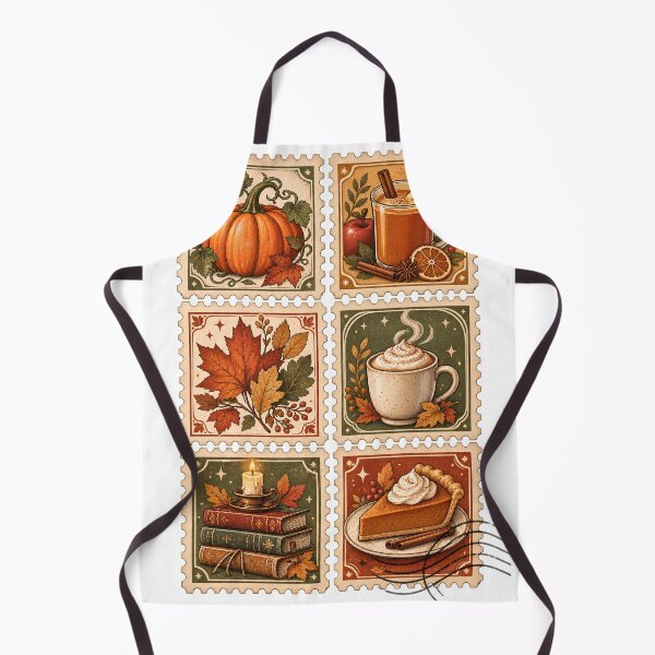 Item preview, Cozy Fall Postage Stamps – Pumpkin Spice and Autumn Leaves designed and sold by pinkaesthetik.