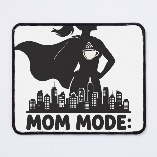 Item preview, Mom Mode Always On Superhero Mom Silhouette T-Shirt designed and sold by ApparelOutpost.