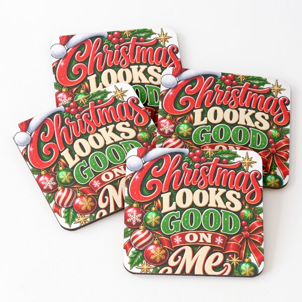 Item preview, Christmas Looks Good On Me Sassy Festive Christmas Glitter designed and sold by 198tees.