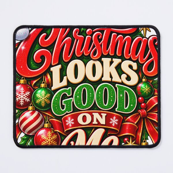 Item preview, Christmas Looks Good On Me Sassy Festive Christmas Glitter designed and sold by 198tees.