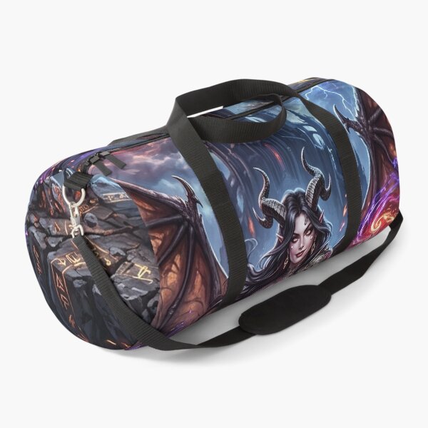 Item preview, Winged Succubus Casting Magic Under a Blood Moon designed and sold by Lucid Dream Pixel.