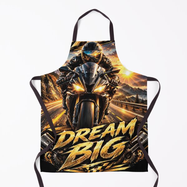 Item preview, Ride Fast Dream Big Motorcycle Adventure Design designed and sold by M. Mamdouh Artworks.