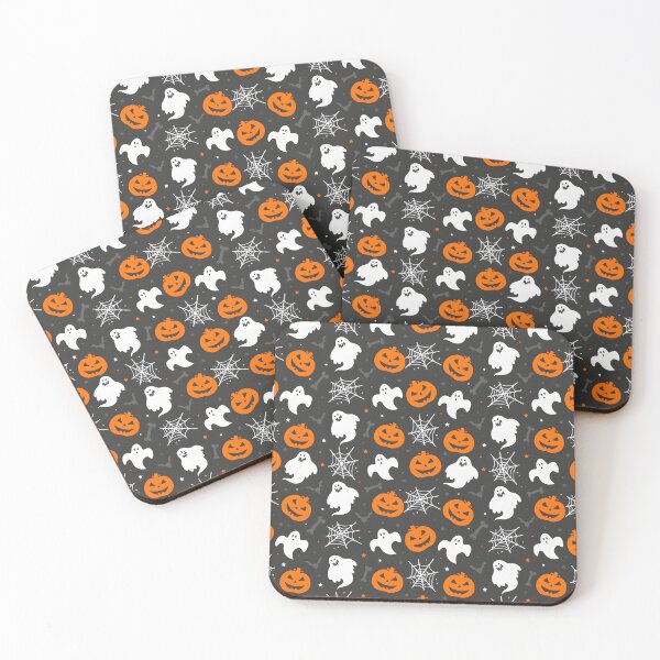 Item preview, Halloween Pumpkin, Ghost and Spiderweb Seamless Pattern designed and sold by interdesigner.