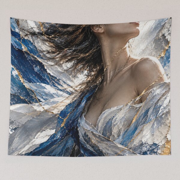Item preview, Liberation — Japanese Kintsugi Female Portrait designed and sold by KINTSUGI-LUMI.