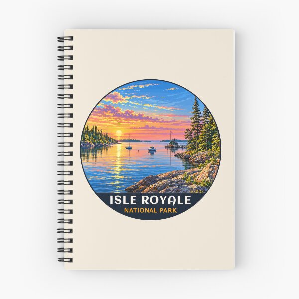 Item preview, Isle Royale National Park Retro Wilderness designed and sold by Gideon Emmerich.