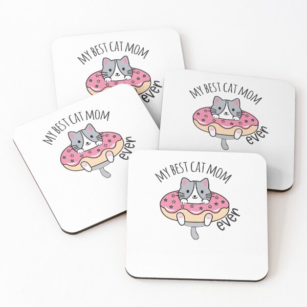 Item preview, My Best Cat Mom Ever - Cute Cat Donut Design designed and sold by walbayzon.