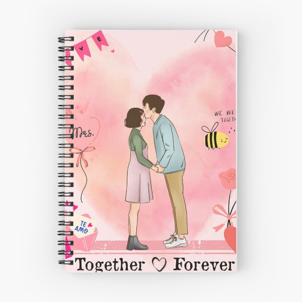 Item preview, We Belong Together Forever Cute Couples Pink Heart Background | Variation 3 designed and sold by Art By Rukayya.