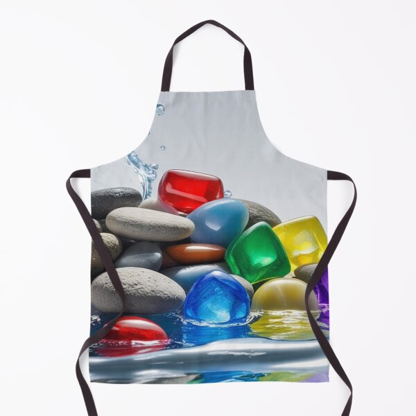 Item preview, Colorful River Pebbles & Water Splash – Vibrant Nature Throw Blanket Design. designed and sold by fbtrisha.