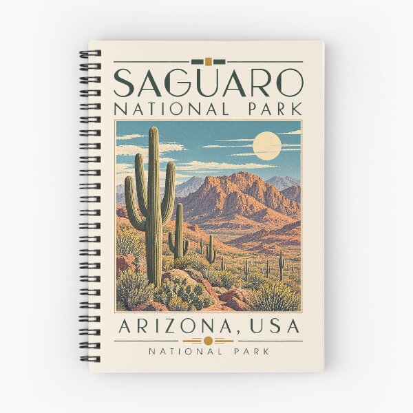 Item preview, Saguaro National Park, Arizona, USA [Vintage Illustration] designed and sold by elektronen.