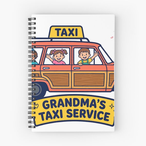 Item preview, Grandma's Taxi Service Funny Station Wagon T-Shirt designed and sold by ApparelOutpost.