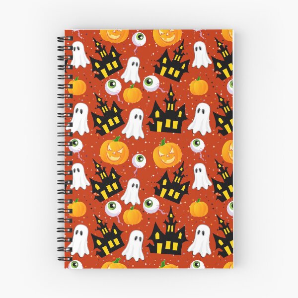 Item preview, Spooky Haunted House Ghosts & Pumpkins Halloween Pattern designed and sold by VibnWalls.