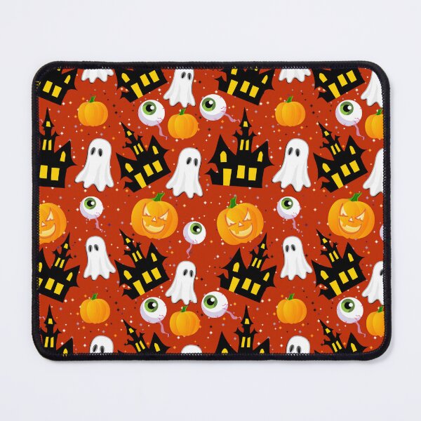 Item preview, Spooky Haunted House Ghosts & Pumpkins Halloween Pattern designed and sold by VibnWalls.