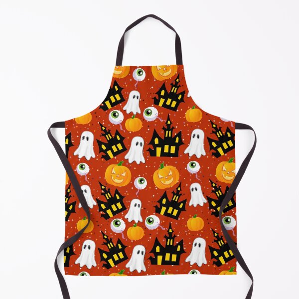Item preview, Spooky Haunted House Ghosts & Pumpkins Halloween Pattern designed and sold by VibnWalls.