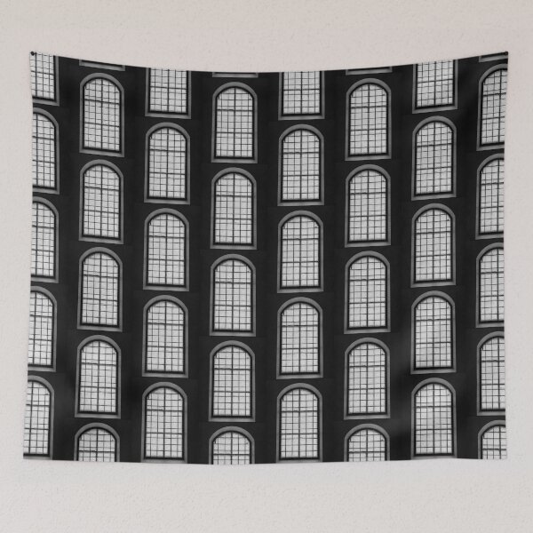 Item preview, Light Through Glass — Black and White Arched Window designed and sold by Kimberly Palmer.