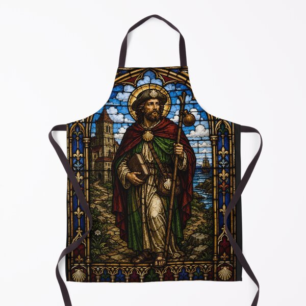 Item preview, Saint James Pilgrim Stained Glass designed and sold by Sybille-Yates.