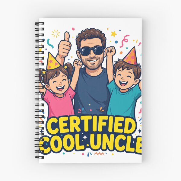 Item preview, Certified Cool Uncle Funny Family Celebration T-Shirt designed and sold by ApparelOutpost.