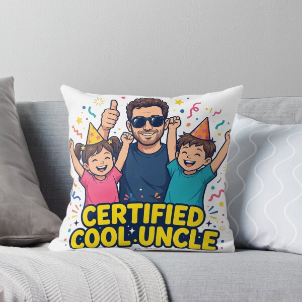 Item preview, Certified Cool Uncle Funny Family Celebration T-Shirt designed and sold by ApparelOutpost.