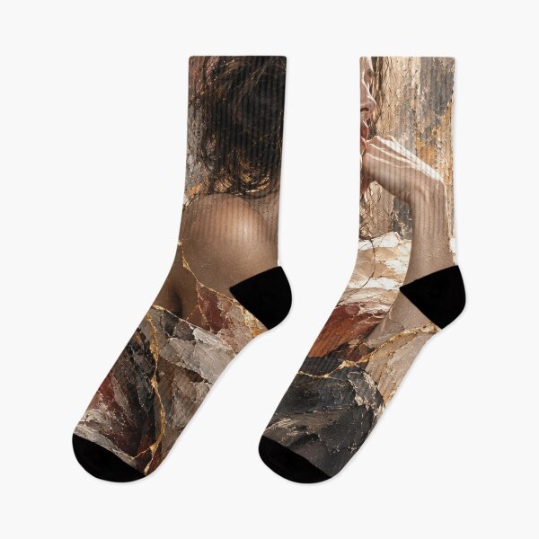 Item preview, Solitude — Japanese Kintsugi Female Portrait designed and sold by KINTSUGI-LUMI.