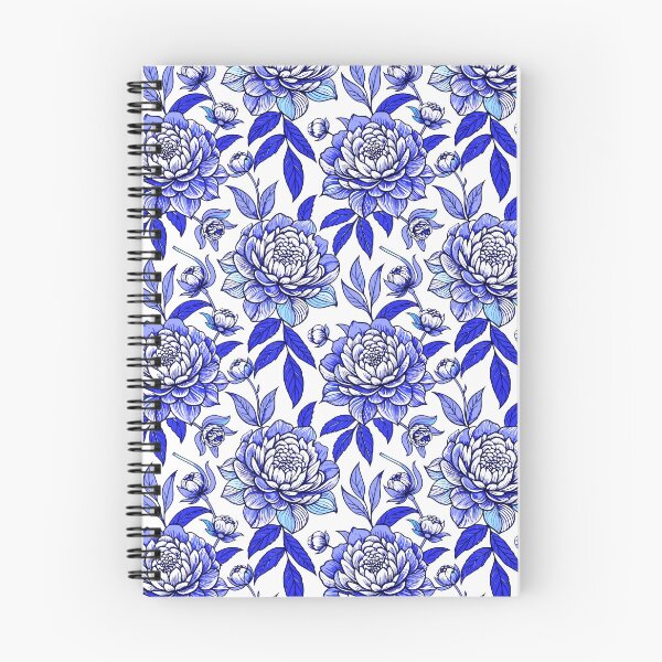 Item preview, Blue White Peony Floral Botanical Pattern Design designed and sold by FemmePod.