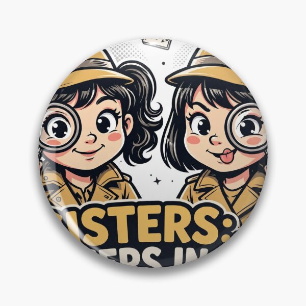 Item preview, Sisters Partners in Crime Detective Girls T-Shirt designed and sold by ApparelOutpost.