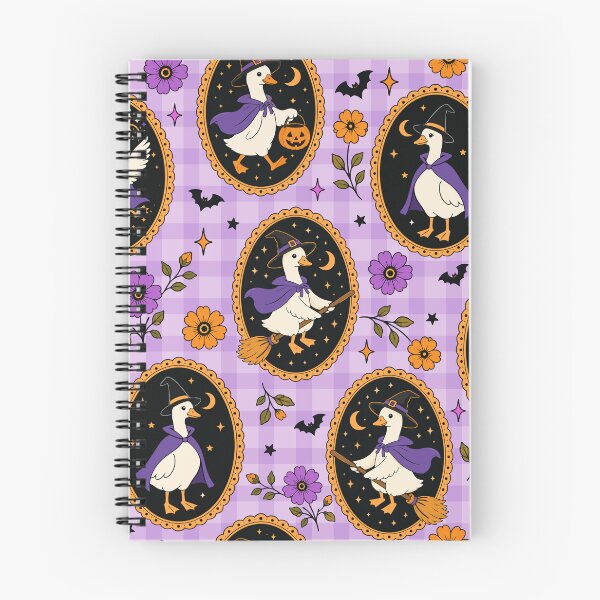 Item preview, Witchy Goose Halloween Gingham Pattern designed and sold by VibnWalls.