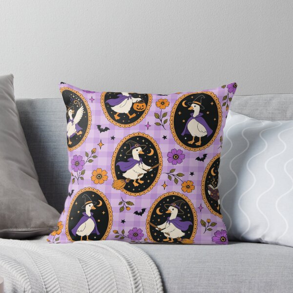 Item preview, Witchy Goose Halloween Gingham Pattern designed and sold by VibnWalls.