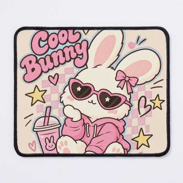 Item preview, Cute Cool Bunny Animal Avatar with Pink Hoodie designed and sold by LunaVales.