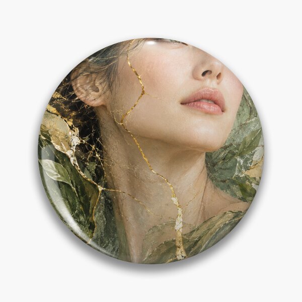 Item preview, Renewal — Japanese Kintsugi Female Portrait designed and sold by KINTSUGI-LUMI.